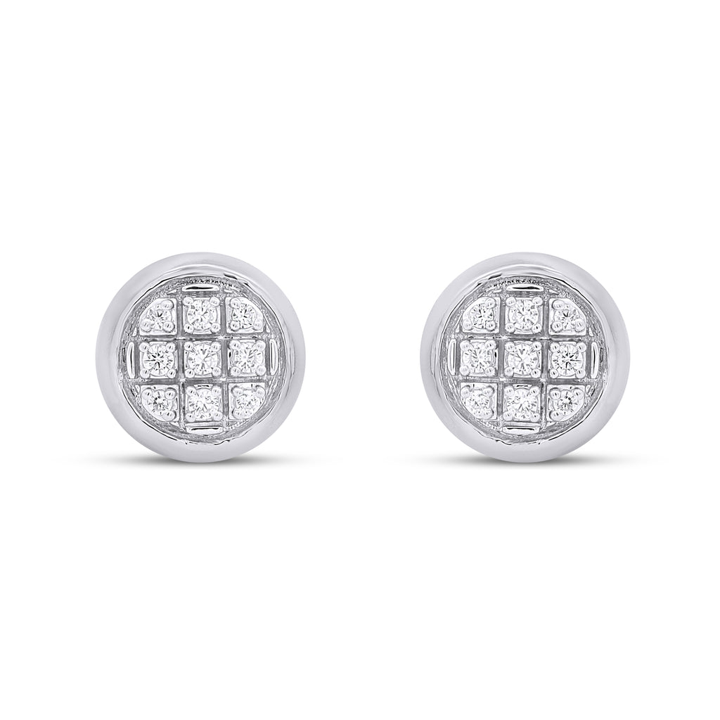 CLOSEOUT 10KT 0.05CT D-EARRINGS"ROUND"