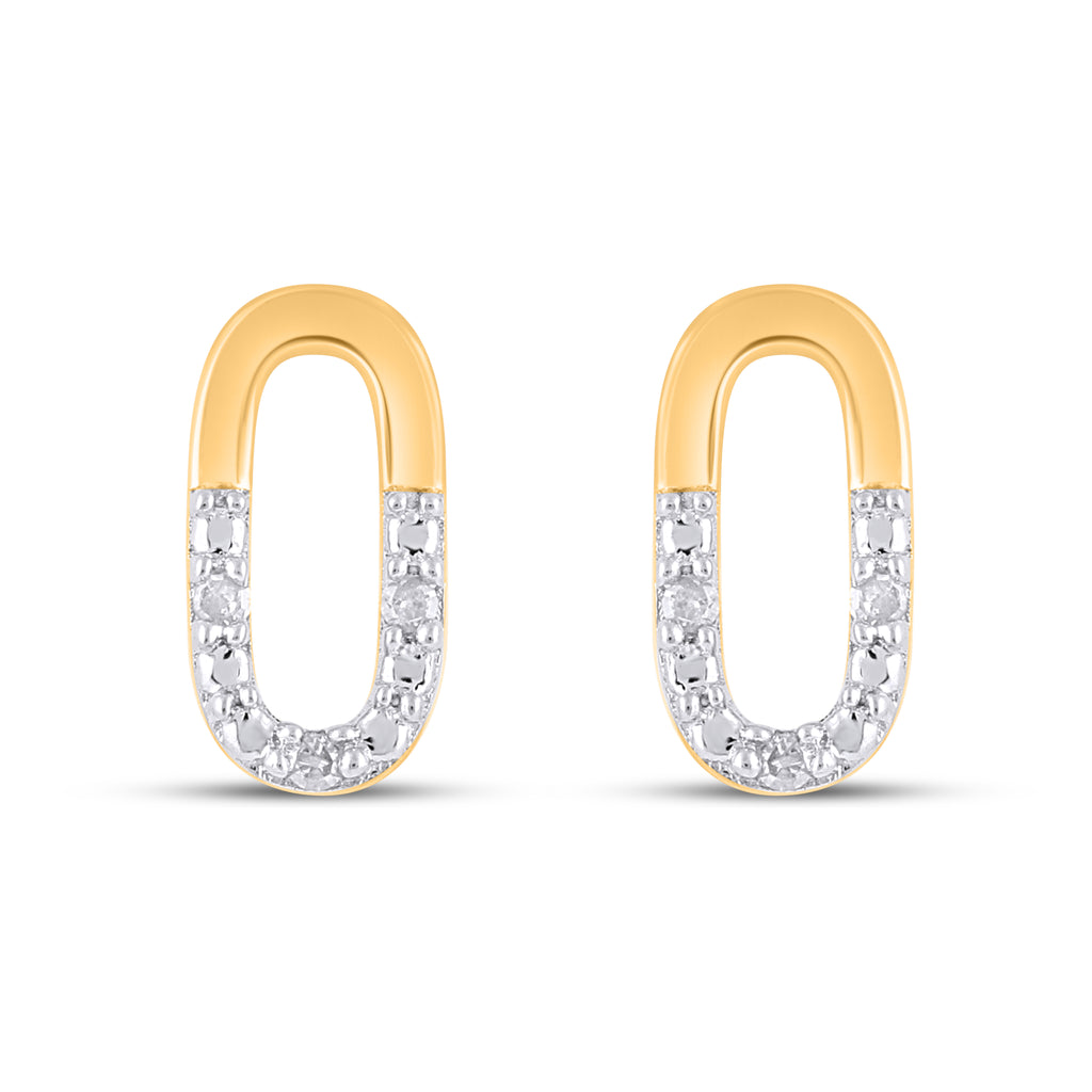 925 SS 0.02CT D- EARRINGS