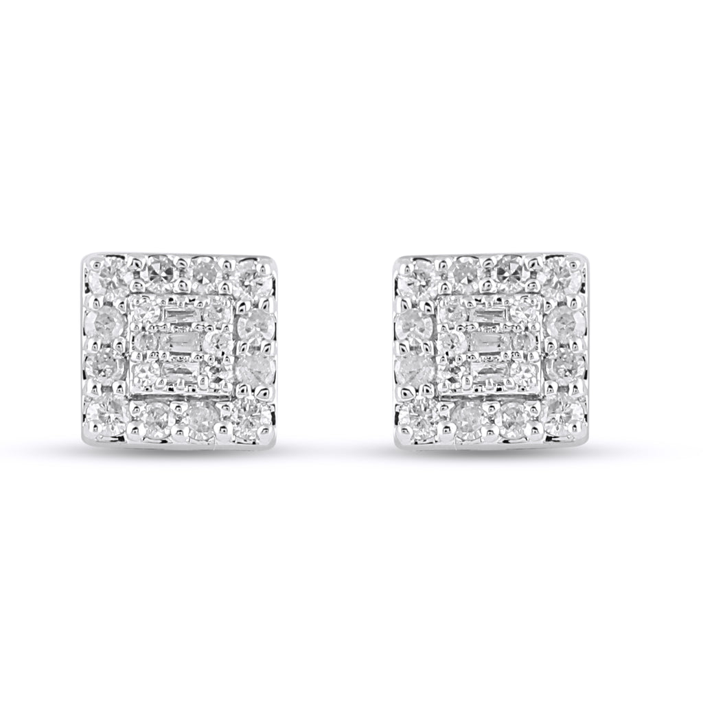 10KT 0.33CT D-EARRINGS
