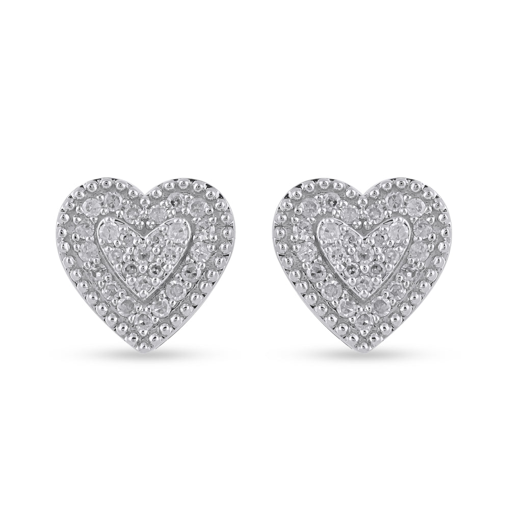 10KT 0.10CT D-EARRINGS