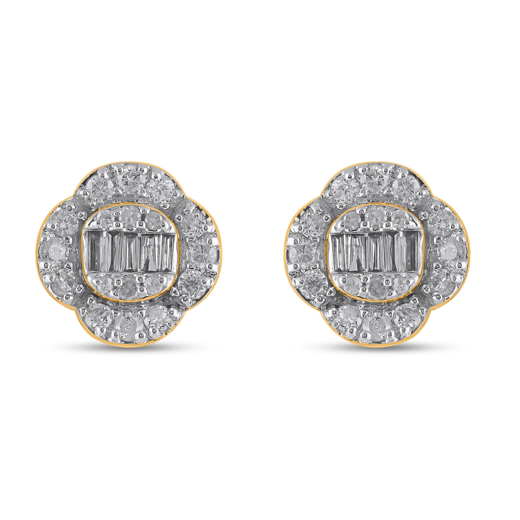 10KT 0.33CT D-EARRINGS