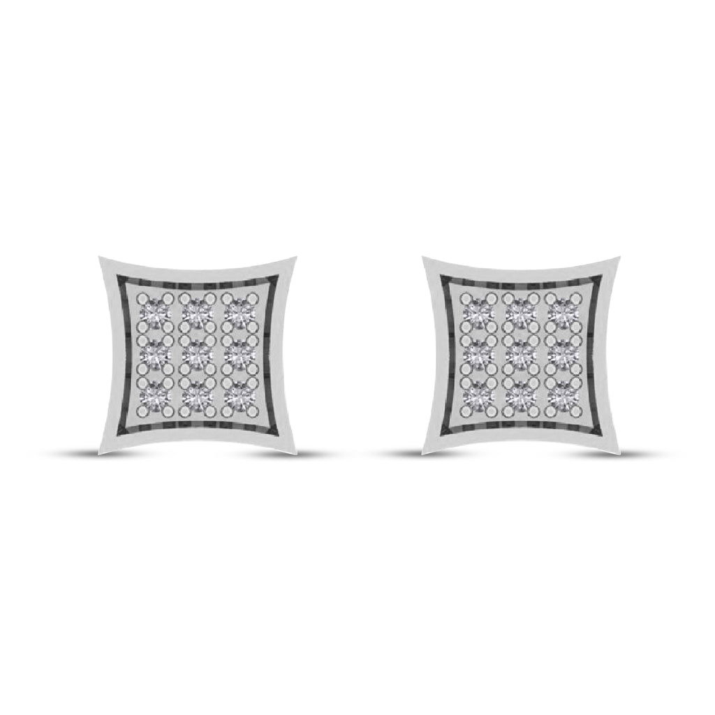 CLOSEOUT 10KT 0.05CT D- EARRINGS"KITE"