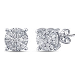 10KT 0.24- 0.25CT D-EARRINGS