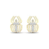 10K 0.05CT D-EARRINGS "SPIDER"