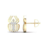 10K 0.05CT D-EARRINGS "SPIDER"