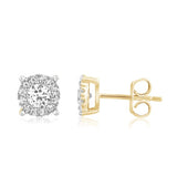10K 0.75CT D-EARRINGS