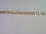 10KT 3.22CT D-NECKLACE "HEART" BAGUETTES