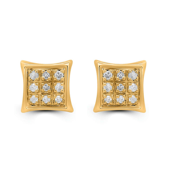 CLOSEOUT 10KT 0.04CT D-EARRINGS "KITE"