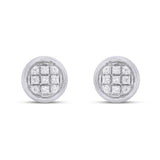 CLOSEOUT 10KT 0.05CT D-EARRINGS"ROUND"