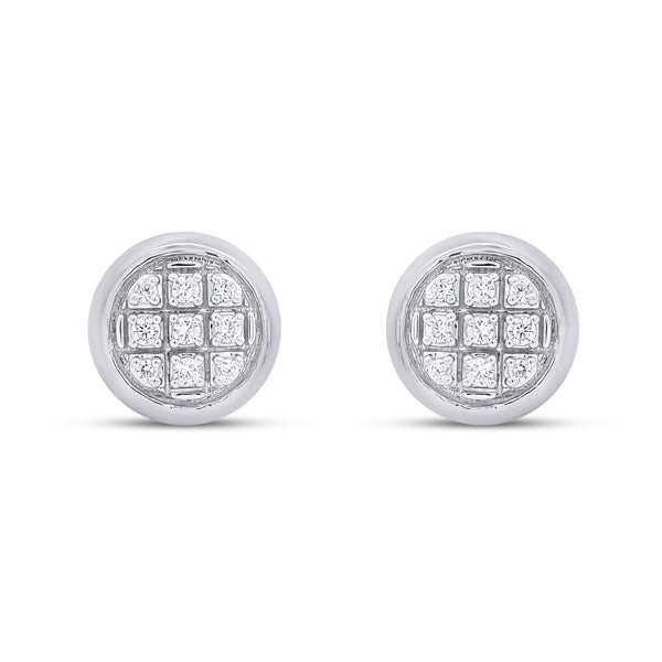 CLOSEOUT 10KT 0.05CT D-EARRINGS"ROUND"