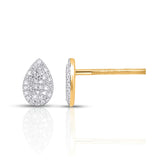 10KT 0.15CT D-EARRINGS "PEAR"
