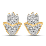 10KT 0.05CT D-EARRINGS "HAND"