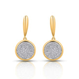 10KT 0.15CT D-DANGLING EARRINGS