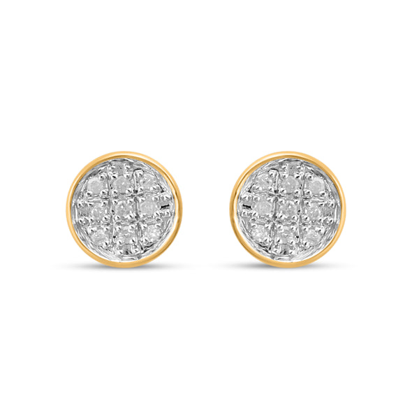 CLOSEOUT 10KT 0.05CT D-EARRINGS