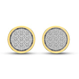 CLOSEOUT 10KT 0.05CT D-DARK POLISH EARRINGS