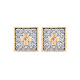 CLOSEOUT 10KT 0.05CT D-EARRINGS DARK POLISH