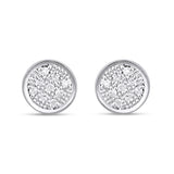 CLOSEOUT 10KT 0.04CT D-EARRINGS"ROUND"