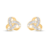 925 SS 0.02CT D- EARRINGS