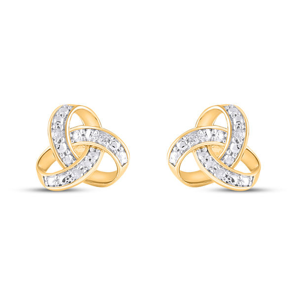 925 SS 0.02CT D- EARRINGS