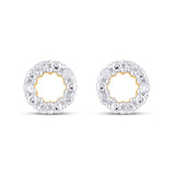 925 SS 0.03CT D- EARRINGS