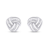 925 SS 0.02CT D- EARRINGS