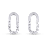 925 SS 0.02CT D- EARRINGS