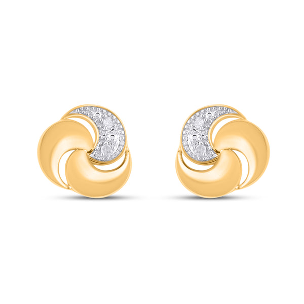 925 SS 0.02CT D- EARRINGS