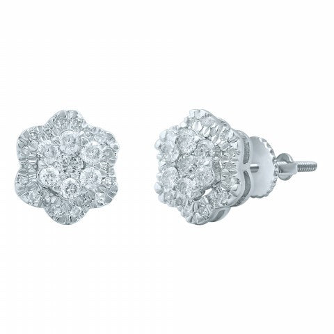 10KT 0.53 CT D-EARRINGS