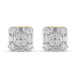 10KT 0.33CT D-EARRINGS