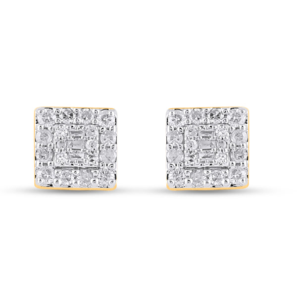 10KT 0.33CT D-EARRINGS