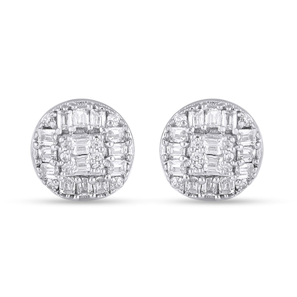 10KT 0.49CT D-EARRINGS