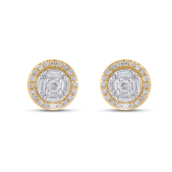 10KT 0.33CT D-EARRINGS