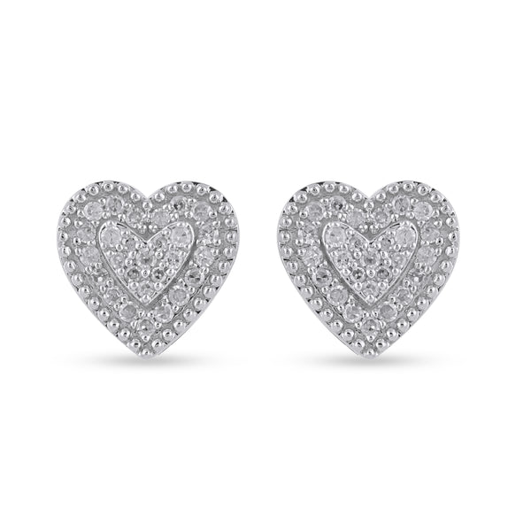 10KT 0.10CT D-EARRINGS