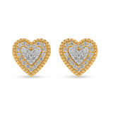 10KT 0.50CT D-EARRINGS