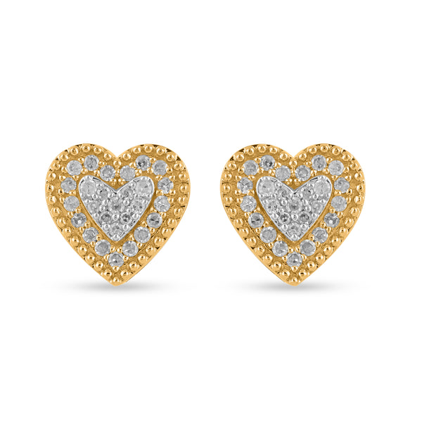 10KT 0.50CT D-EARRINGS