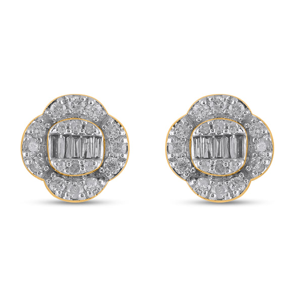 10KT 0.33CT D-EARRINGS