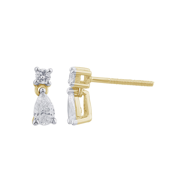 14KT 0.49CT LAB GROWN EARRINGS