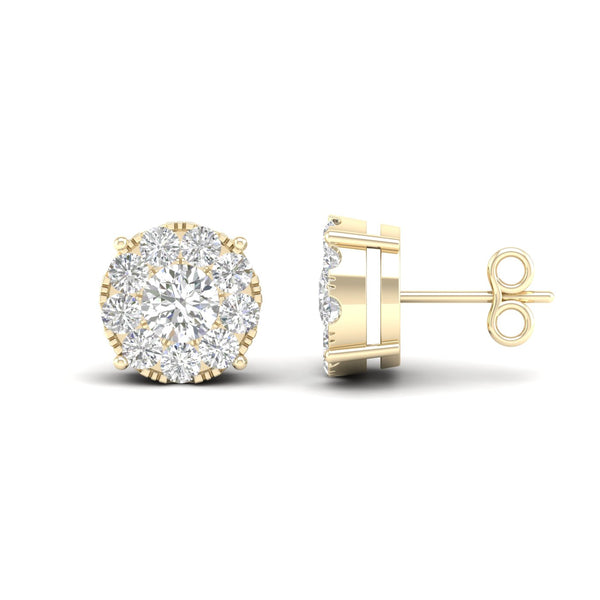 CLOSEOUT 14KT 0.50CT D-EARRINGS