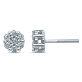 10K 0.31-0.36CT D-EARRING RDS 'FLOWER'