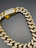 10k Yellow Gold Miami Cuban Iced Out