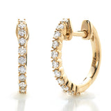 14KY 0.25CT HOOP EARRINGS