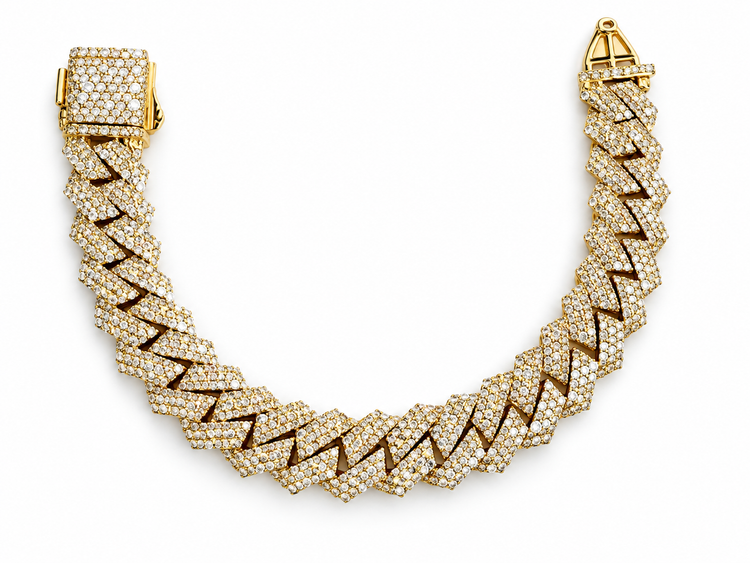 10K diamond bracelet on a clean white studio background