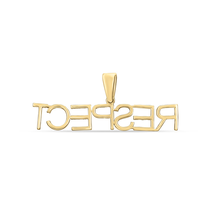 10K 0.38- 0.41CT D- "RESPECT" CHARM