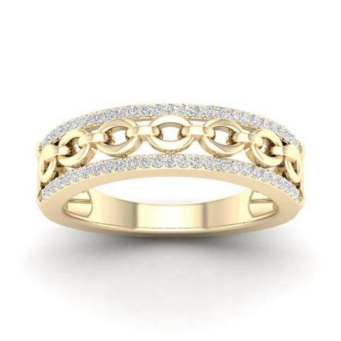 14K 0.15CT D-LADIES BANDS