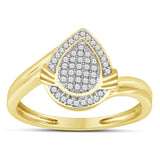 10K 0.12CT D-LADIES MICROPAVE RINGS