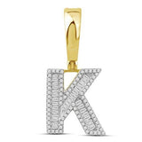 10K 0.46CT D-BAGUETTE  INITIAL "K"