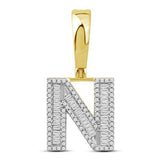 10K 0.52CT D-BAGUETTE  INITIAL "N"