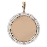 10KT 0.40CT D-MEMORY PENDANT WITH PLATE