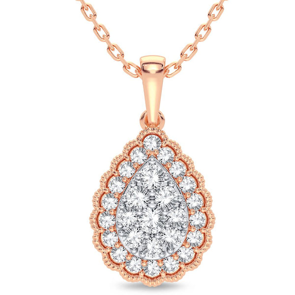 14K 0.33CT Diamond Pendant