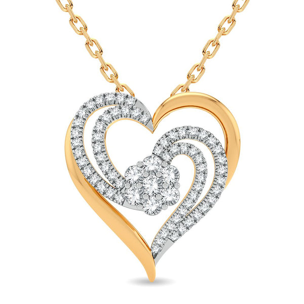 14K 0.50CT Diamond Pendant